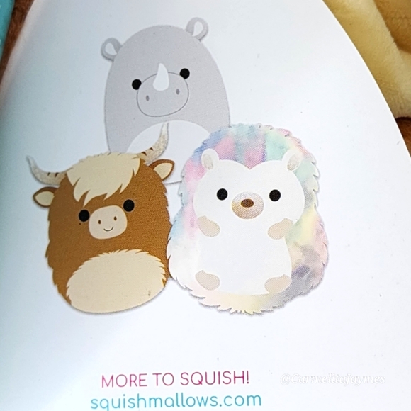 CALTON 🐂 Brown Fuzzy Highland Cow Original Squishmallow By Kellytoy ☆ NWT ☆ - Picture 7 of 9